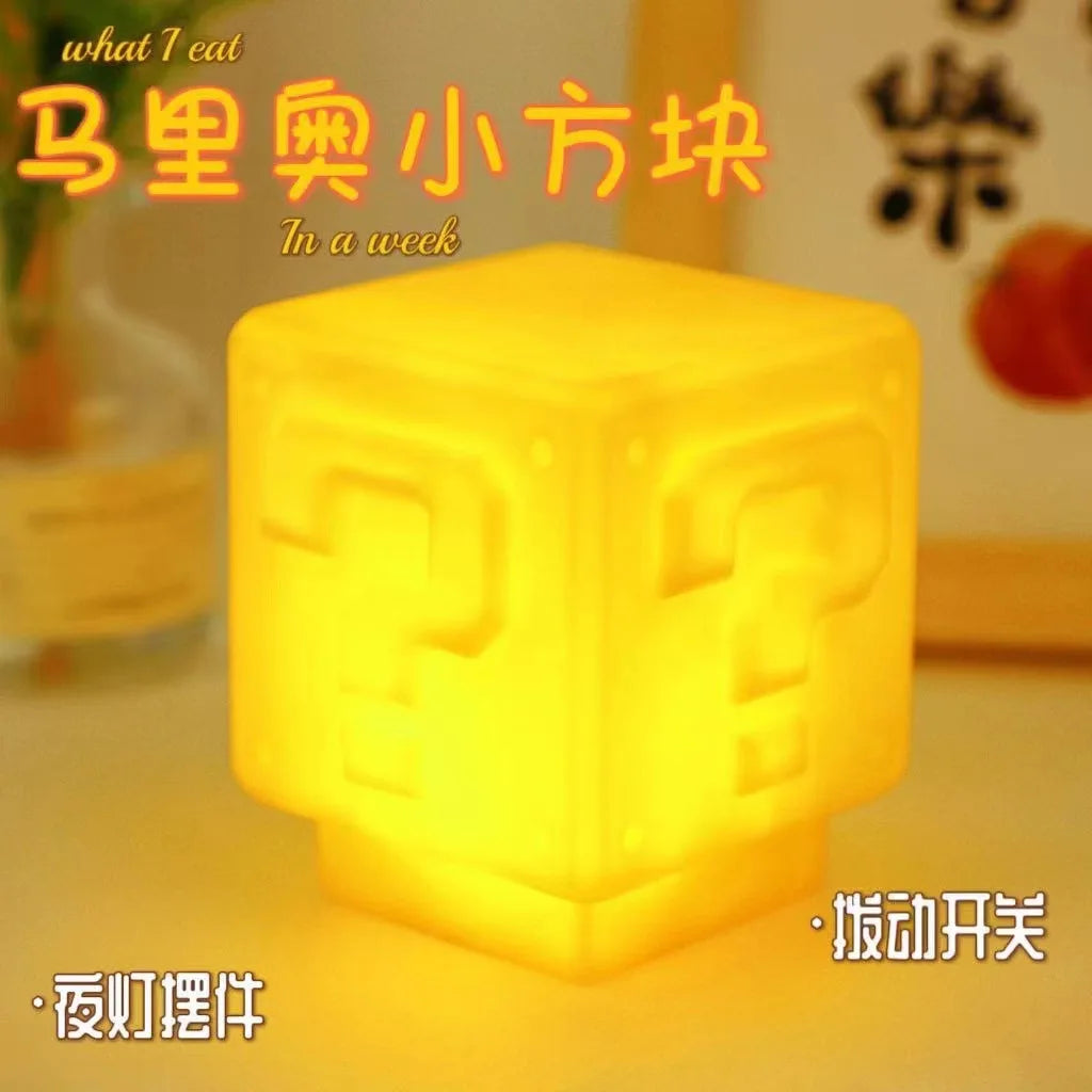 Lámpara Nocturna Super Mario – Cubo Luminoso Decorativo